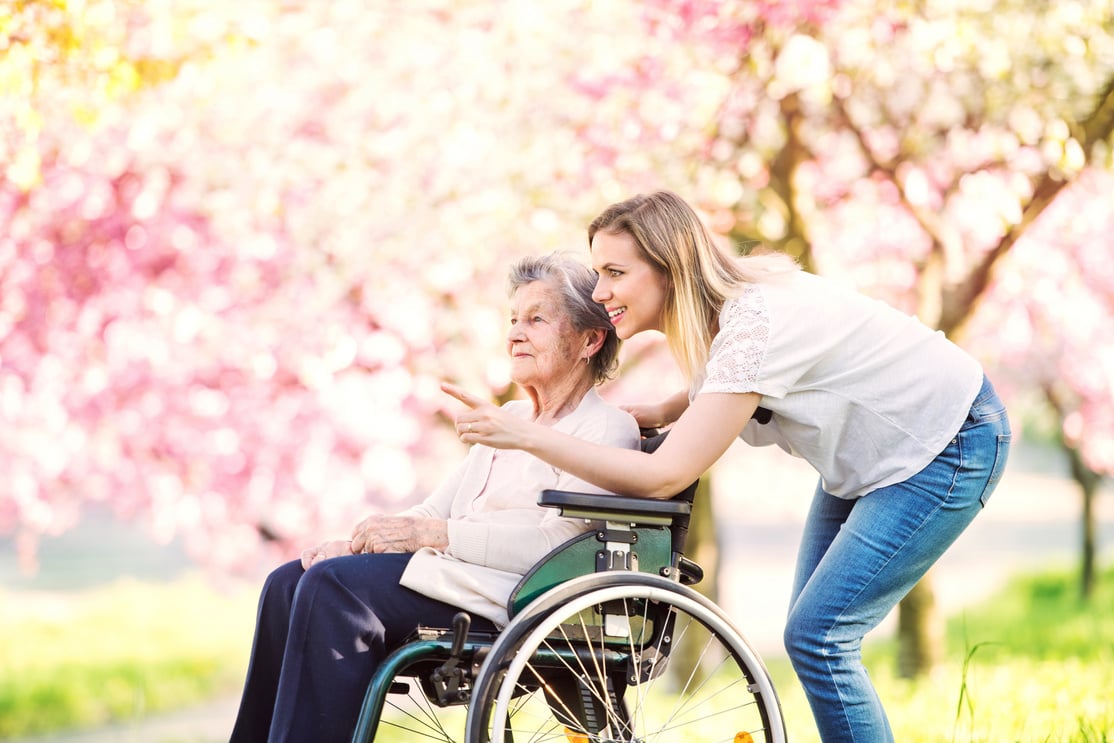 Grandmother in Wheelchair